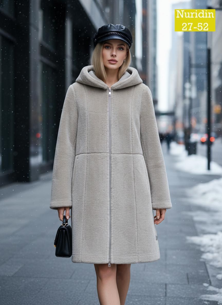 зимняя дубленка двухсторонняя almita 271842965,дубленка женская каляев 69958 серая 54 ru,дубленка женская,дубленка двусторонняя,дублёнка женская зимняя