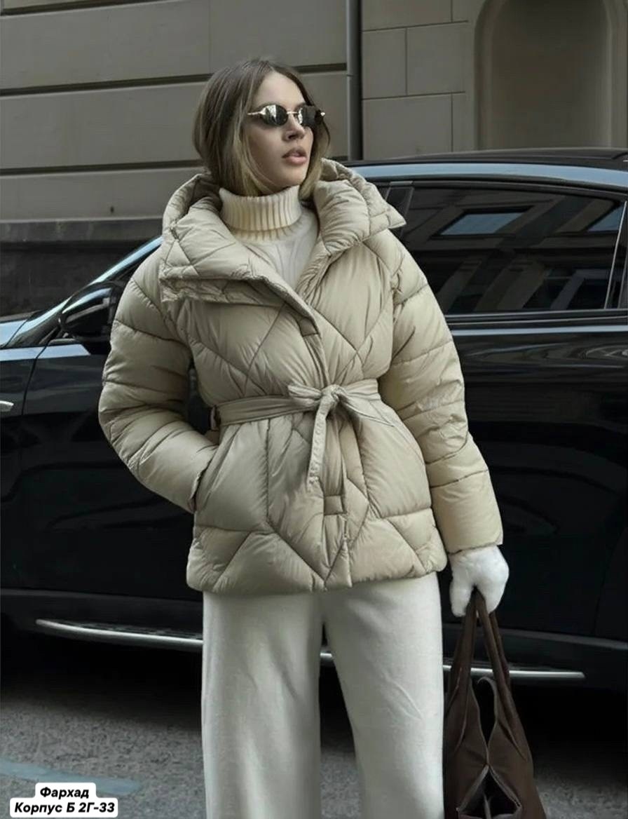 пуховик оверсайз с капюшоном и поясом,куртка женская,пуховик оверсайз с капюшоном и поясом coature цвет черный,куртка с поясом женская,куртка с поясом