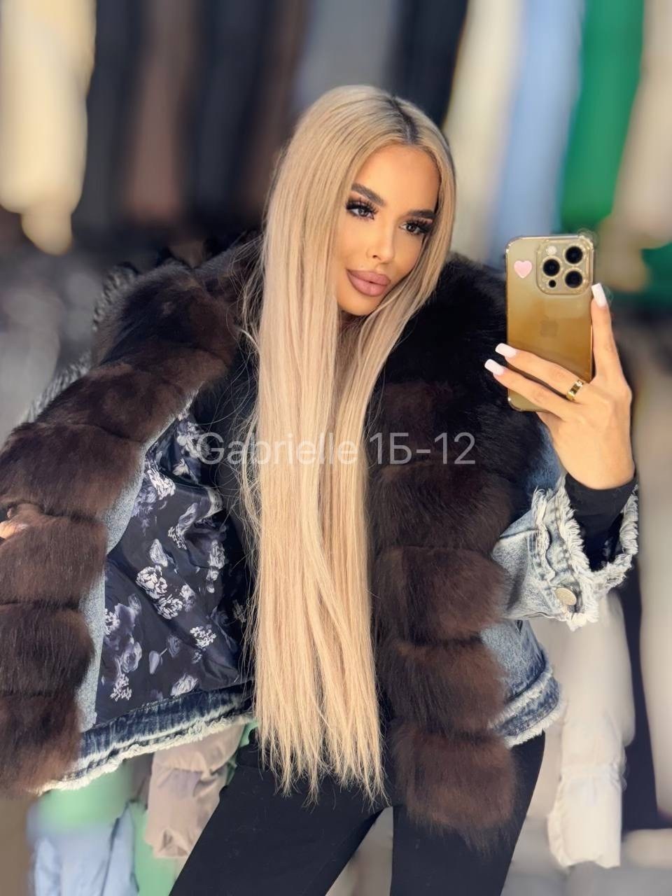 джинсовая куртка с мехом песца,джинсовка с мехом песца,женская джинсовая куртка с мехом песца,куртка с натуральным мехом,джинсовая куртка с мехом