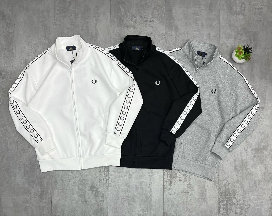 олимпийка fred perry с лампасами,мужская кофта,кофта для мужчин,кофта для мужчин трикотаж,кофта толстовка