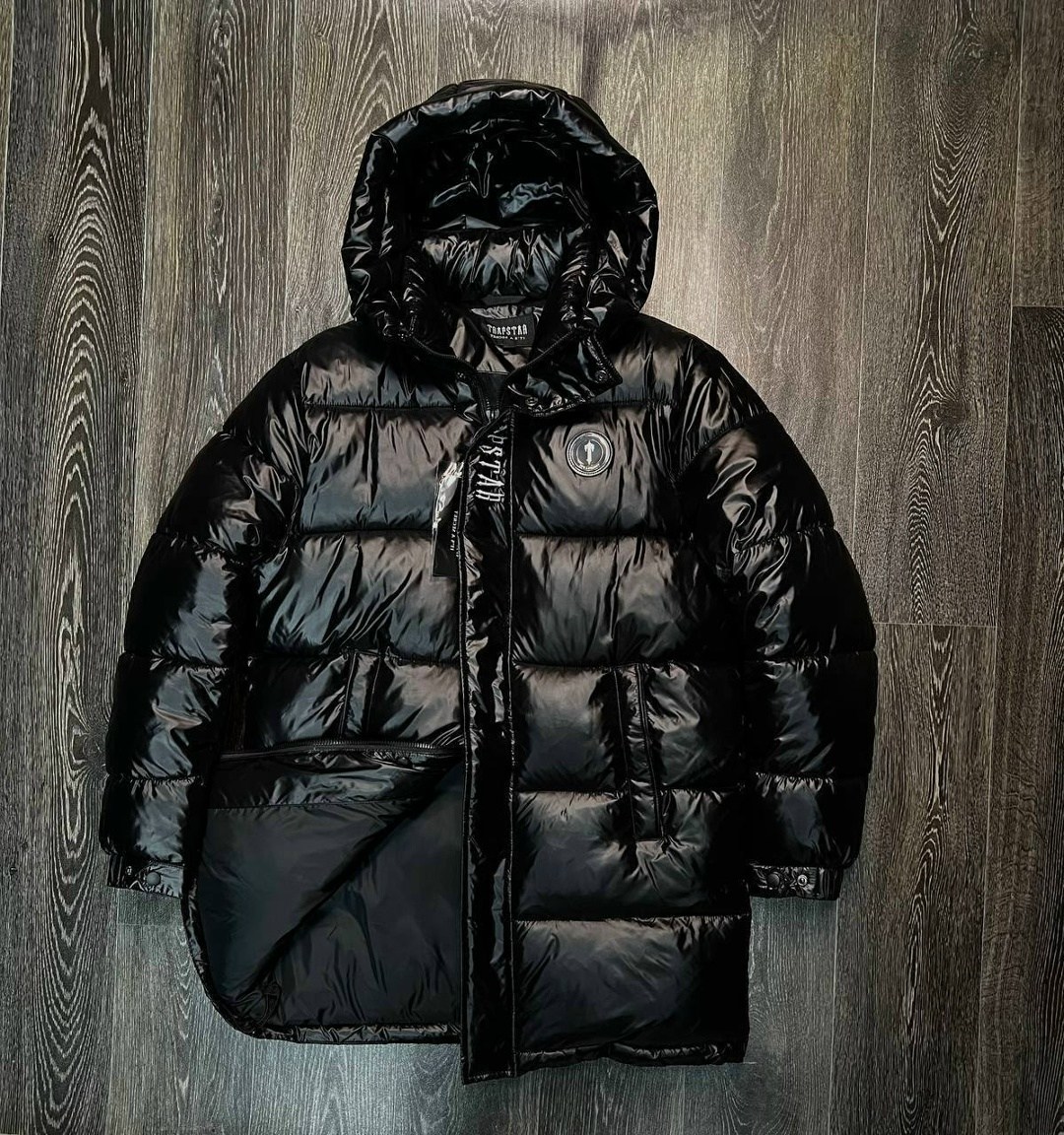 мужская зимняя куртка,пуховик глянцевый trap star,пуховик trapstar,пуховик,пуховик мужской зимний