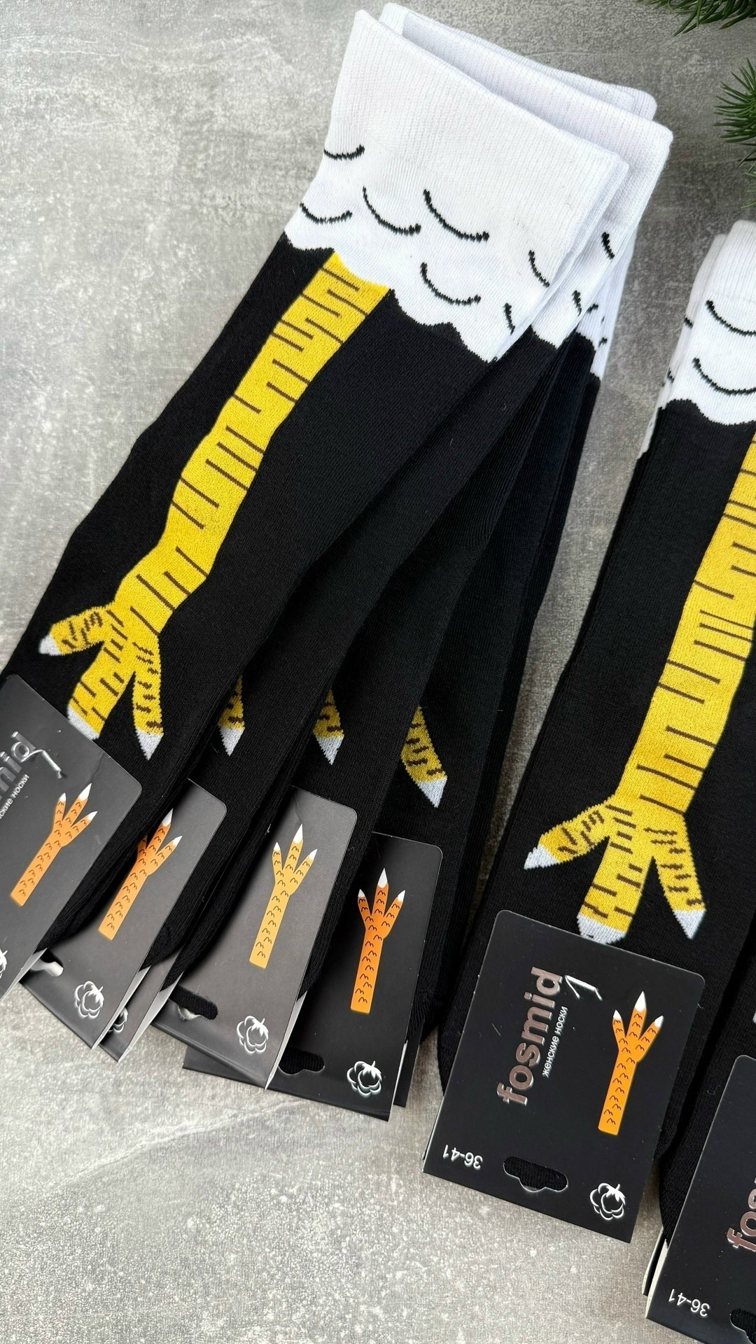 длинные носки,носки с куриными лапками,носки универсальные,носки модная,носки с рисунком