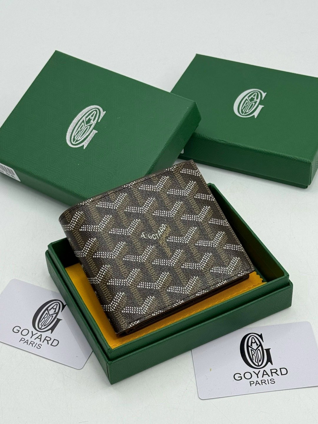 кошелек goyard,goyard wallet,картхолдер goyard,кошелек визитница,кошелек из натуральной кожи портмоне