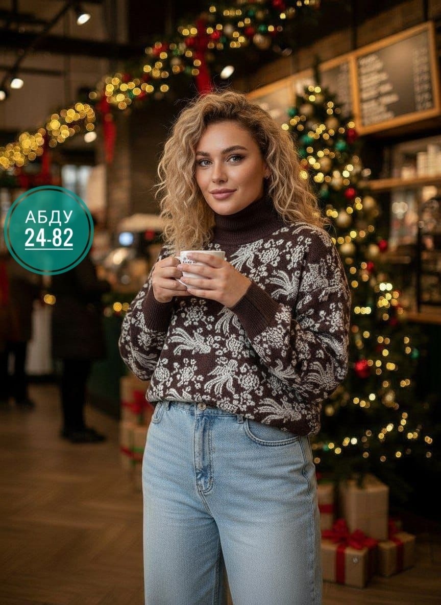свитер вязаный женский,свитер,вязаный теплый свитер,джемпера женские,свитер с орнаментом