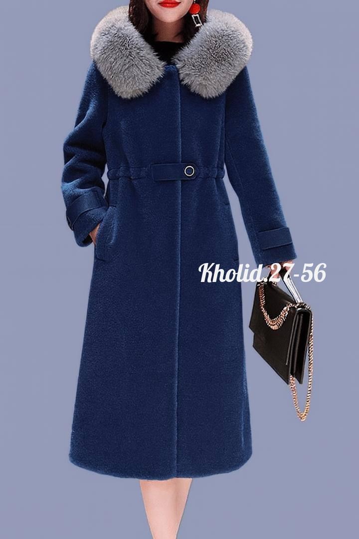 женское зимнее пальто,теплое пальто,пальто с воротником,шерстяное пальто,пальто с меховым воротником