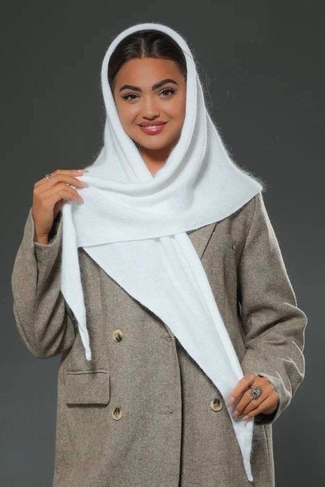 косынка из ангоры,шарф женские,мусульманские шарфы,шарф шарфы,платки шарф