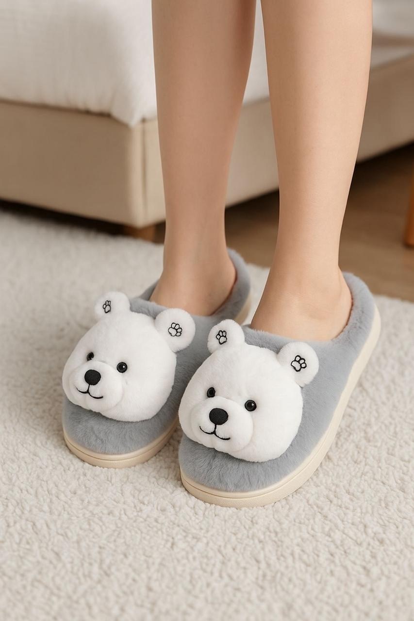 тапки мишки,теплые тапочки,плюшевые тапочки,домашние тапочки,тапочки мишки