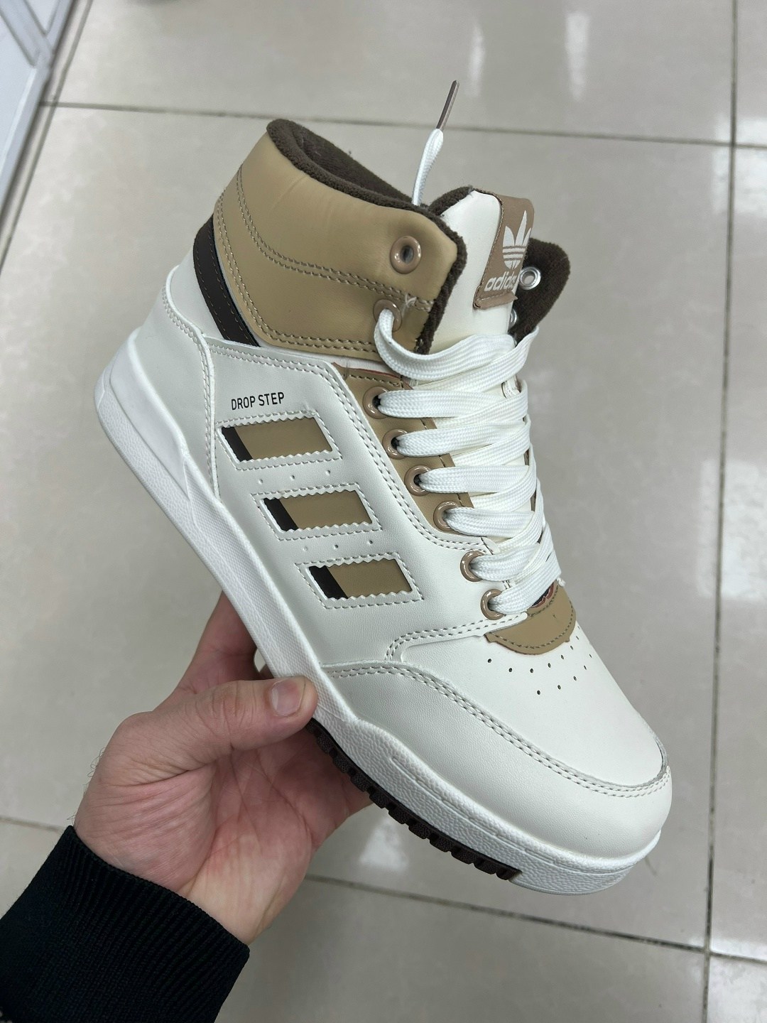 кроссовки adidas,,кроссовки originals drop step j,зимние кроссовки adidas,высокие кроссовки