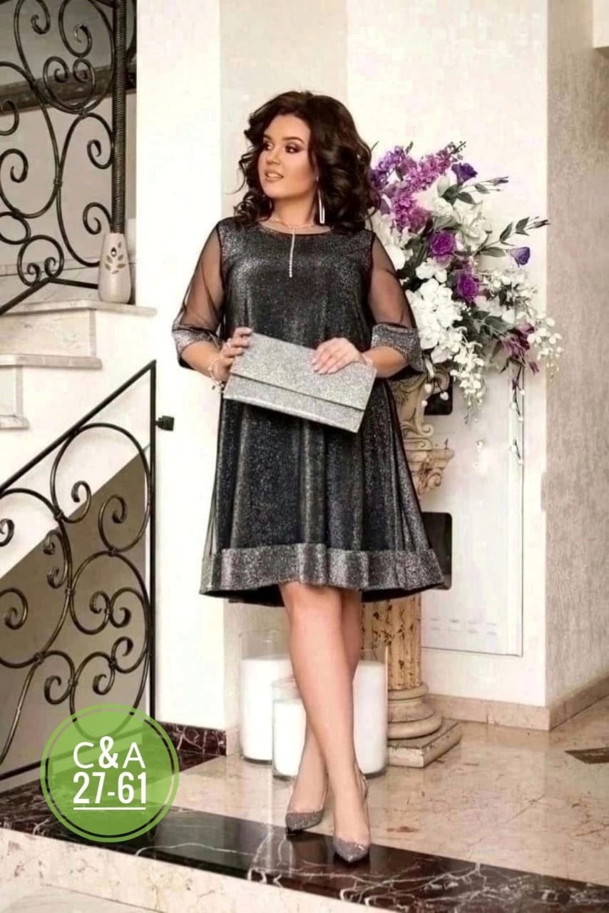 платье больших размеров,вечернее платье 52 размера,платье-трапеция батал,платье с люрексом для полных,платье с люрексом для полных женщин