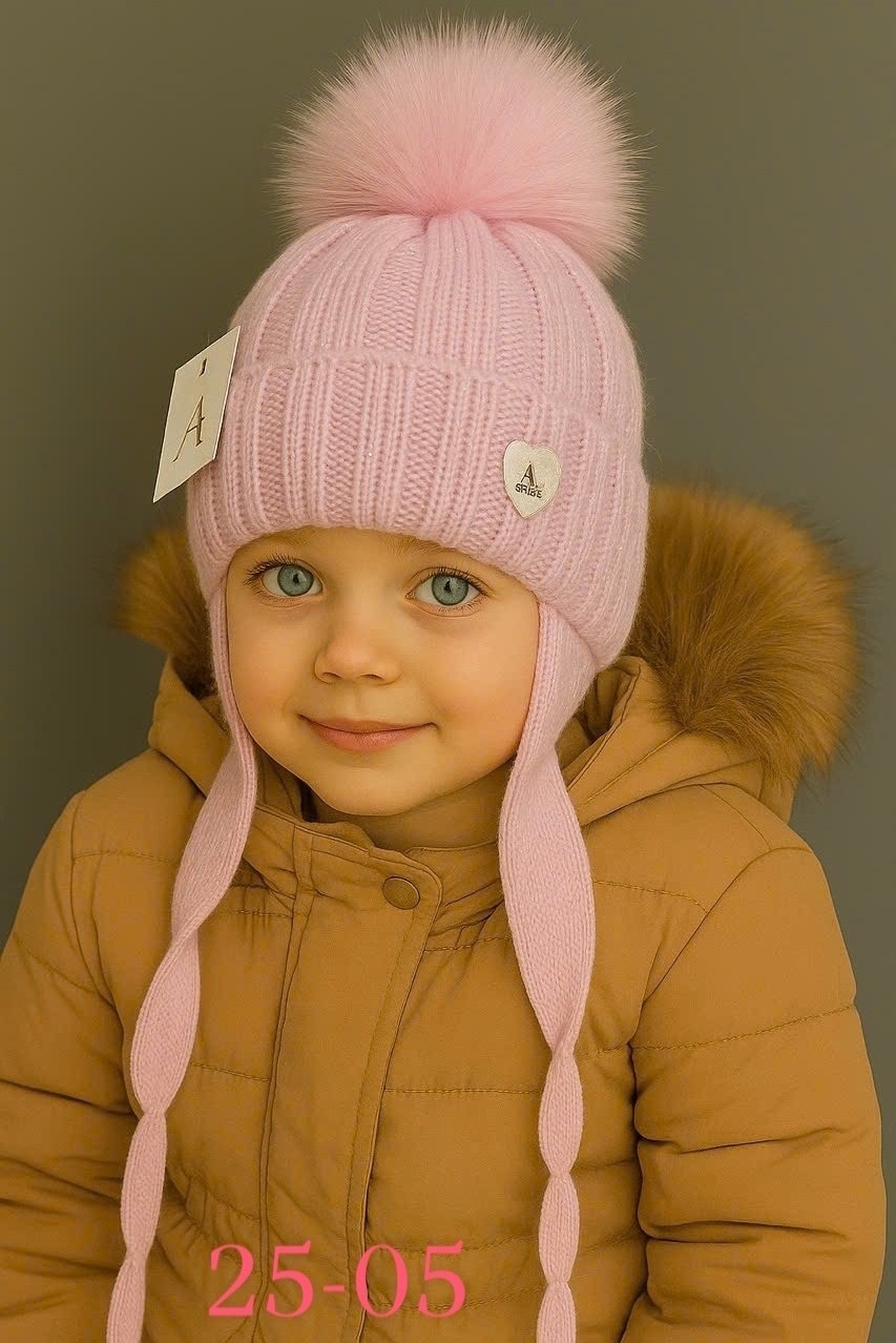 шапка angelcaps для девочек,шапка для девочек,шапка для девочки с хлопковой подкладкой angelcaps,комплект шапки,шапка зимняя для девочек