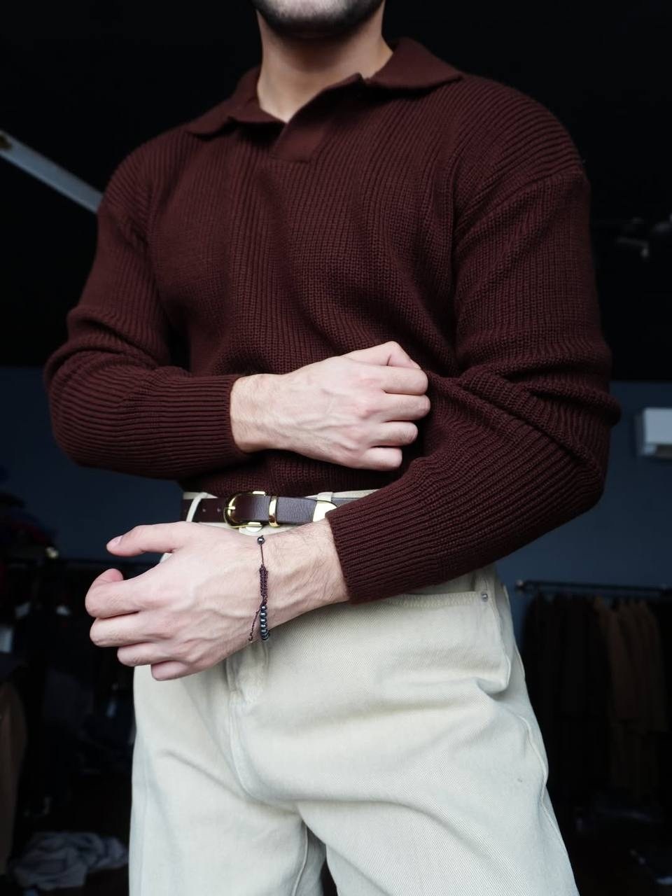 свитер с воротником,мужской свитер,свитер с воротником поло,мужская кофта,свитер поло