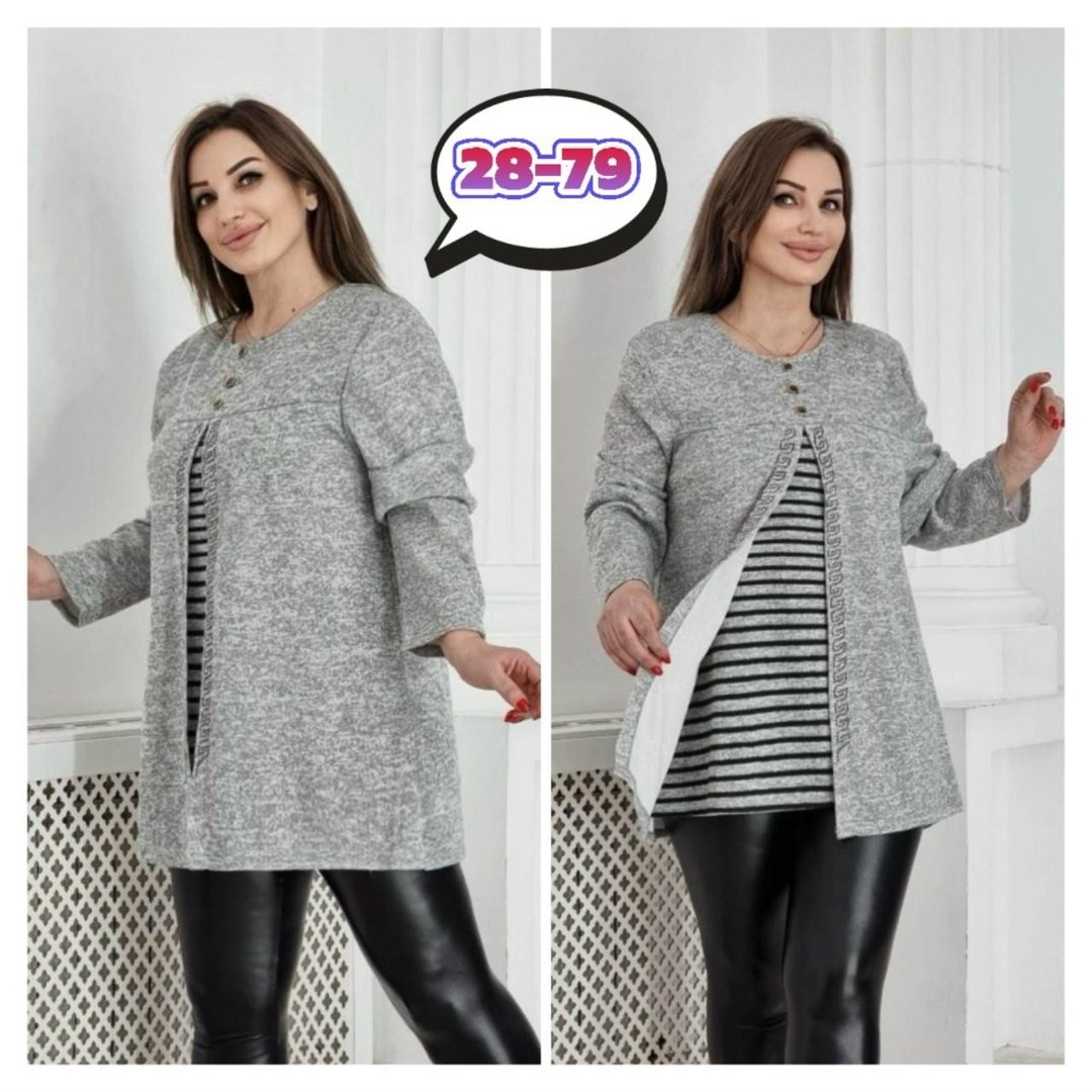 туника большие размеров,туника теплая большие размеры,кофта фиолетовая,женская кофта,туника женская