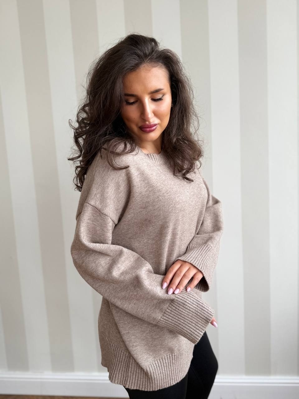 свитер вязаный оверсайз,свитер женский оверсайз,свитер оверсайз кофта,джемпер молочный,кофта оверсайз