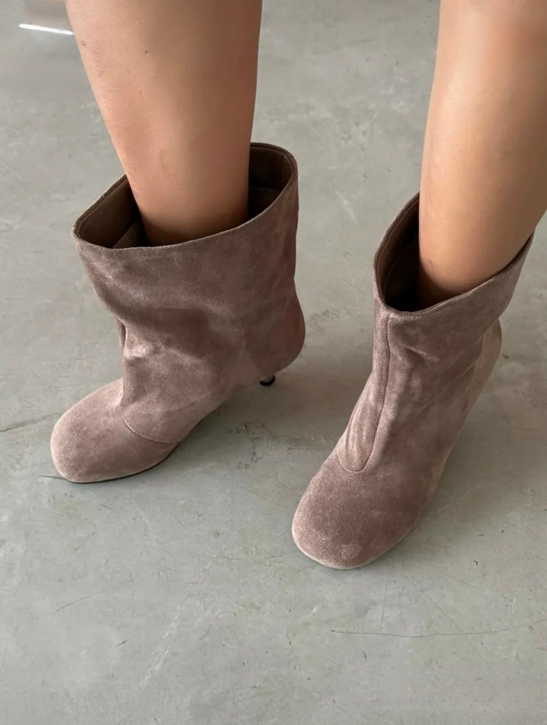 ботильоны замшевые,ботильоны женские,ботильоны,коричневые ботильоны,замшевые ботинки эконика