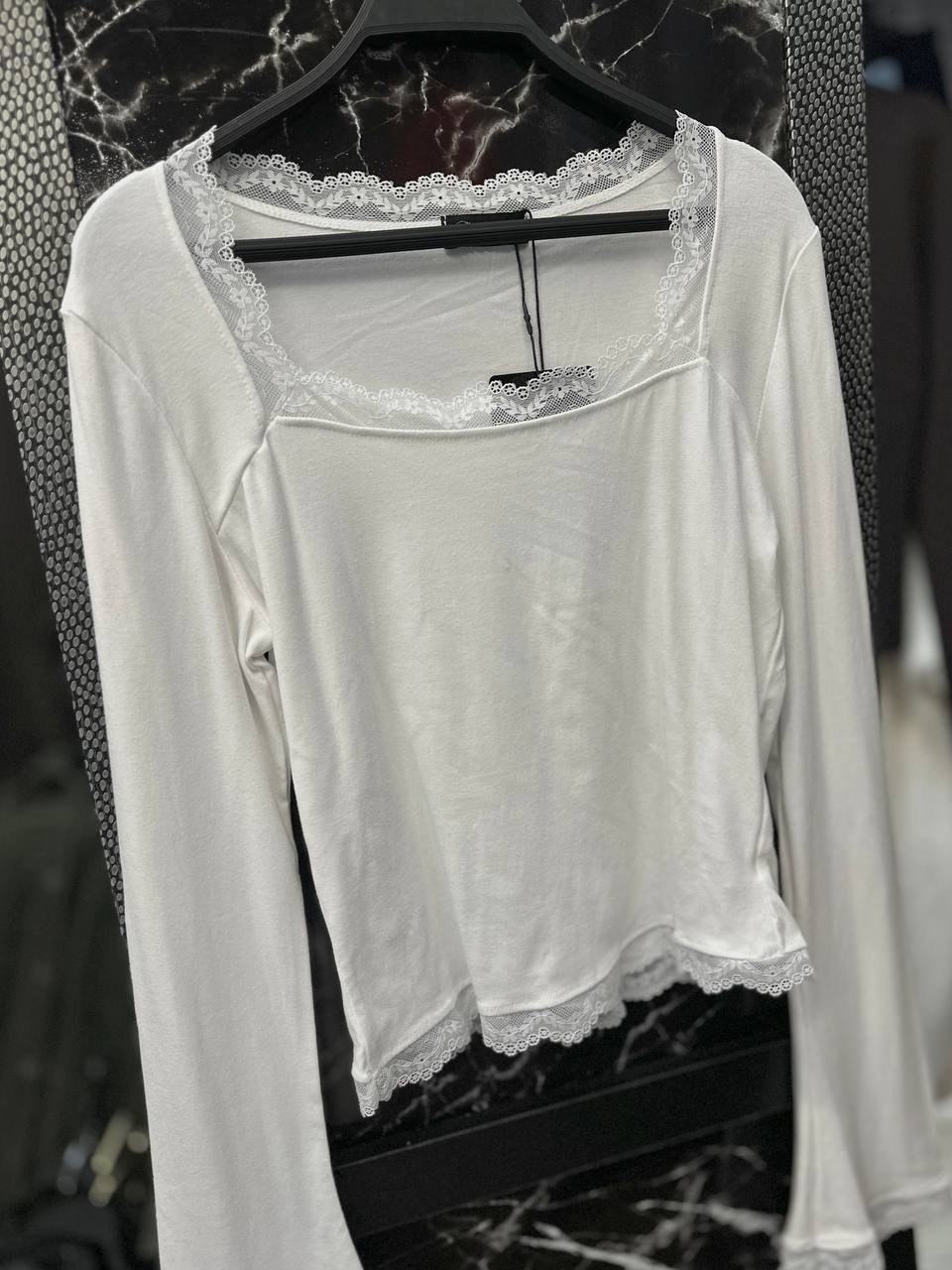 топ с кружевной отделкой в рубчик morgyn edikted розовый,кроп топ,женский кроп топ,лонгслив,модная блузка