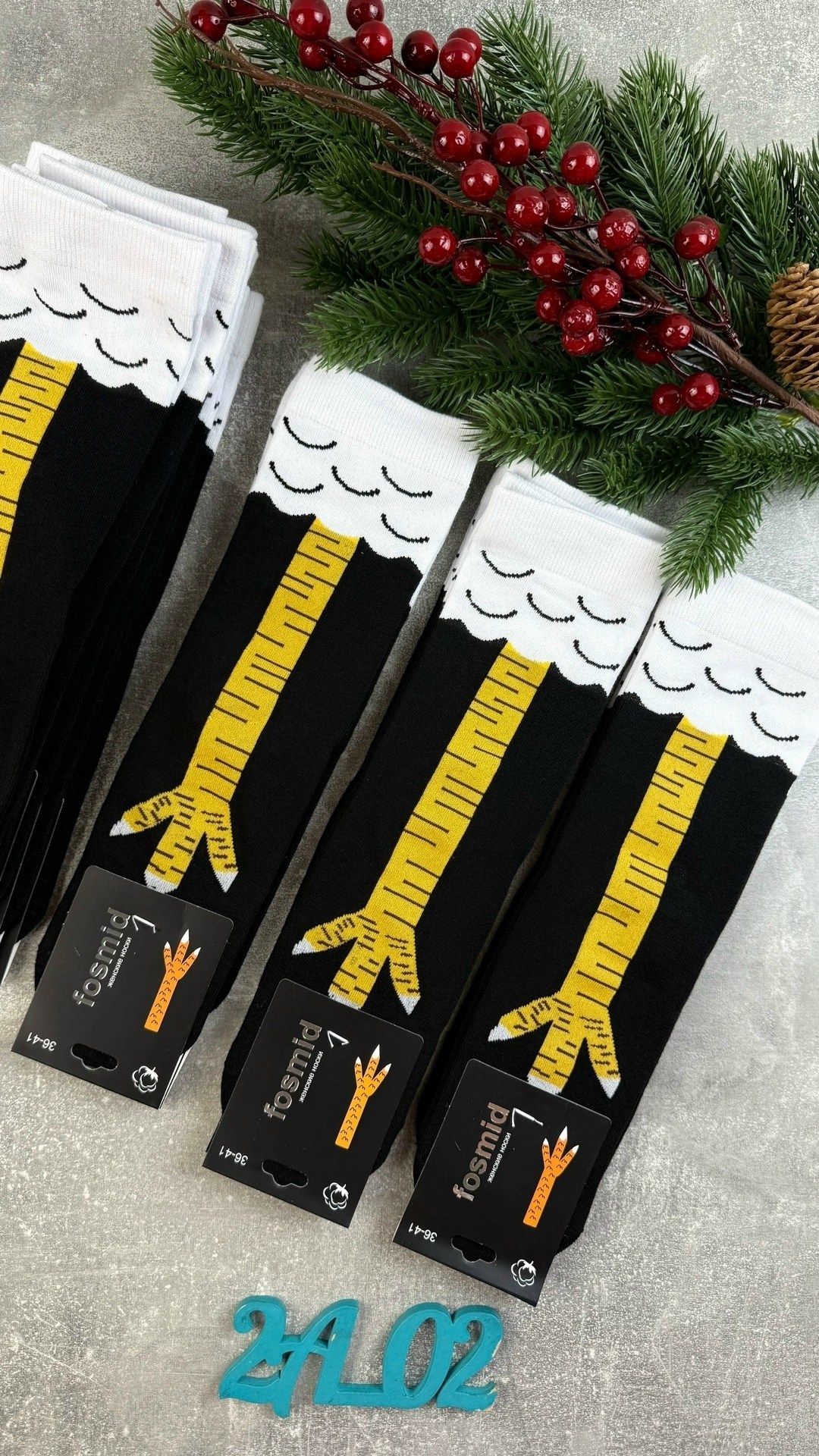 длинные носки,носки с куриными лапками,носки универсальные,носки модная,носки с рисунком