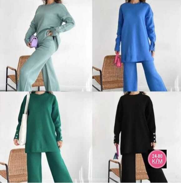 трикотажный женский брючный костюм из двух предметов,трикотажный костюм,костюм вязаный брючный donnata мультибренд,спортивный костюм женский трикотажный вязаный брючный двойка,костюм с брюками