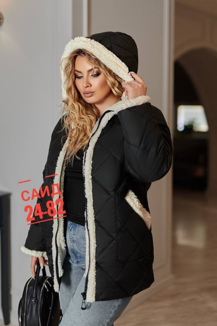 женская верхняя одежда больших размеров,куртка женская с капюшоном,куртка на синтепоне,одежда для женщин,куртка женская