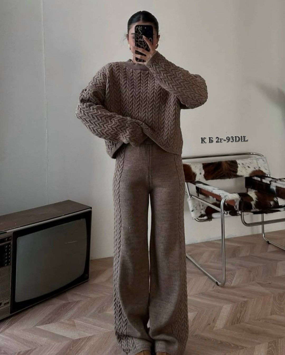 вязаный костюм женский,костюм вязаный оверсайз с брюками,костюм вязаный,костюм кашемировый,fendi вязанный костюм женский трендовый