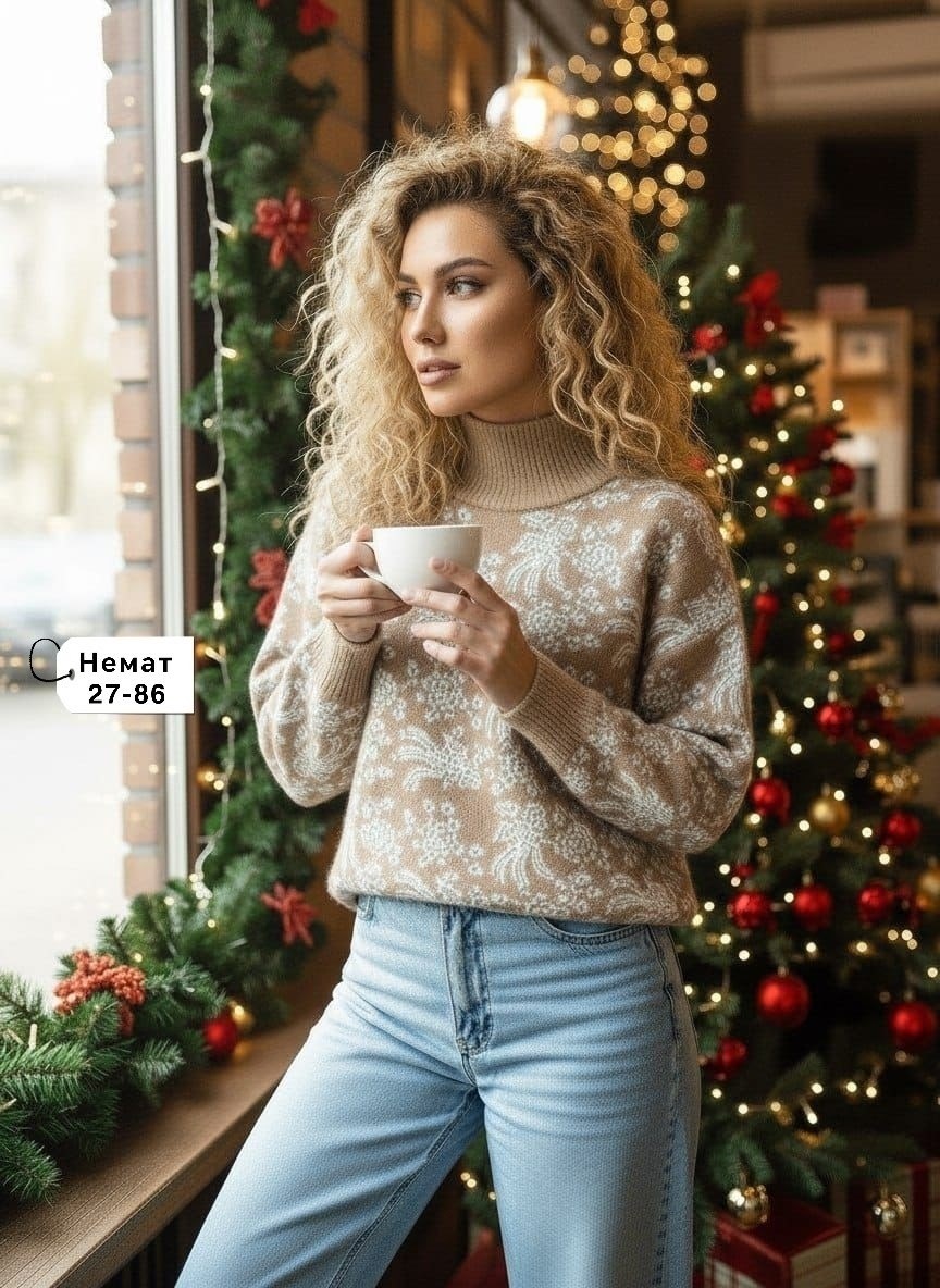 новогодние свитера,женский свитер,свитера с оленями,свитер,новогодний женский свитер