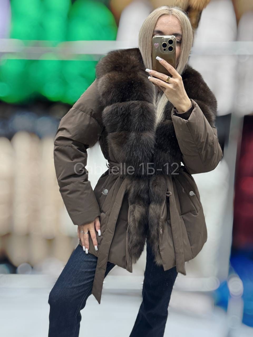 пуховик с натуральным мехом,пуховик с мехом,парка с мехом,пуховик женский,куртка - пуховик с мехом песца city furs