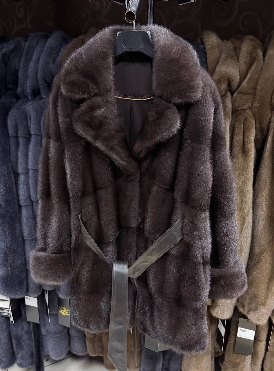 норковая шуба,шуба из норки,шуба,шубка из меха европейской норки,шуба норковая с английским воротником