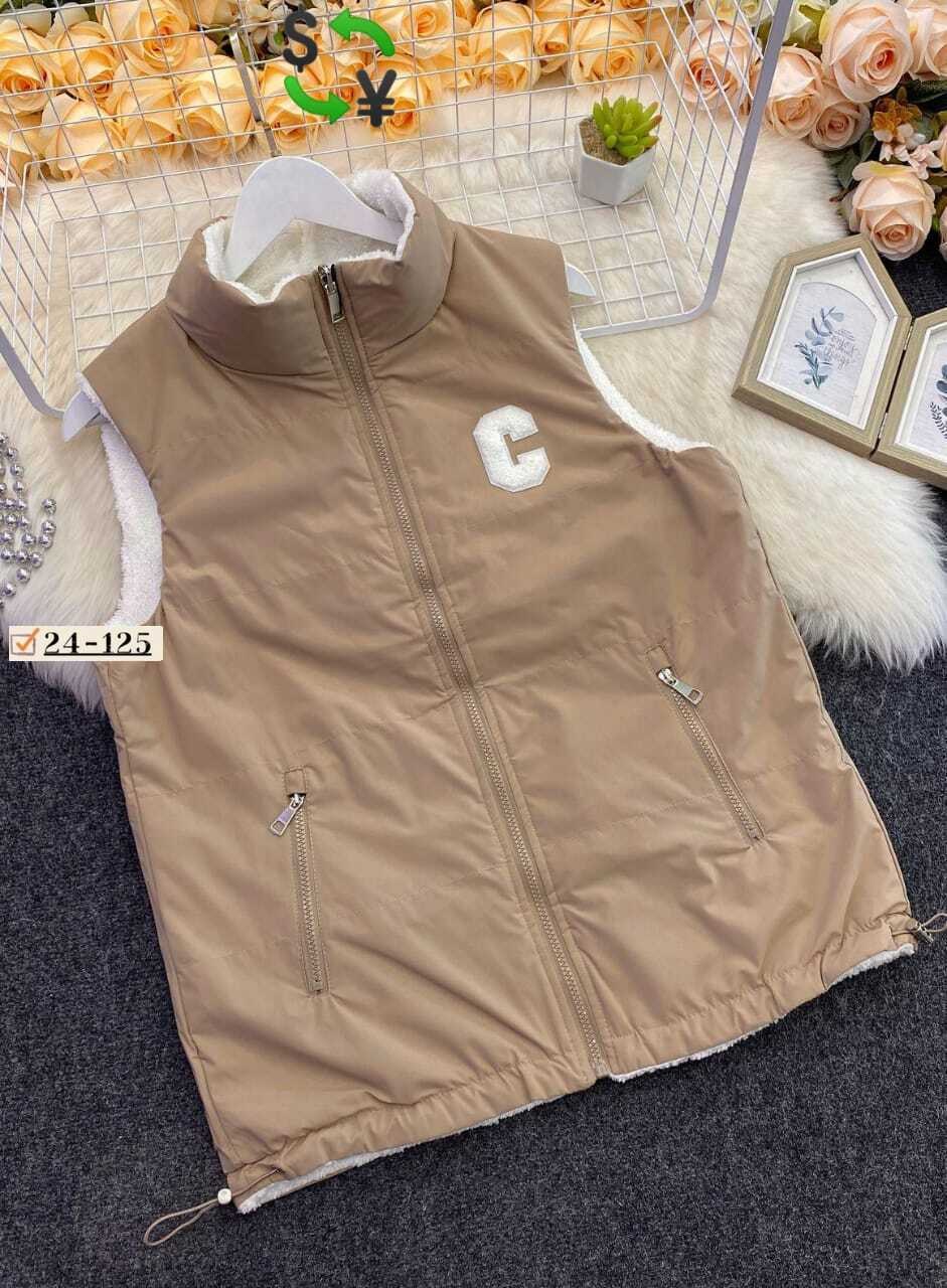 жилетка женская,жилетка двухсторонняя,двухсторонняя жилетка женская,жилет двусторонний,жилет женский