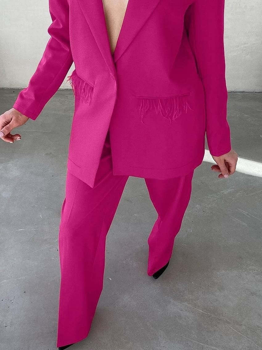 женский брючный костюм,малиновый брючный костюм,розовый брючный костюм,женский костюм брючный классический палаццо малиновый,классический брючный костюм