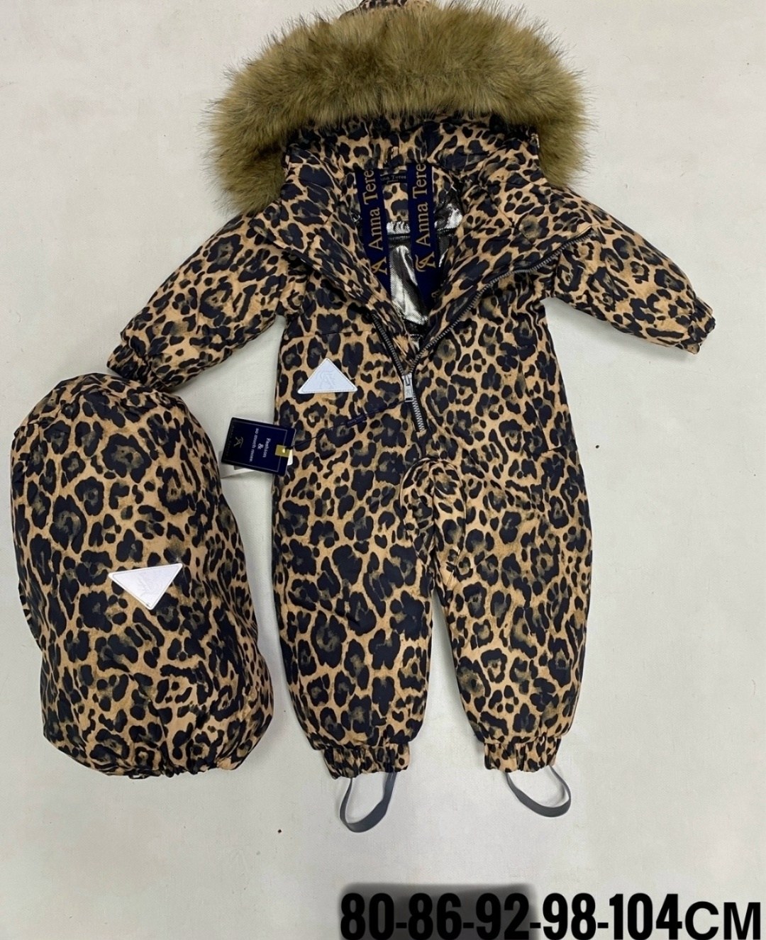 комбинезон зимний,комбинезоны зима,зимний леопардовый комбинезон для девочки d123,детский зимний комбинезон,комбинезон зима 2025