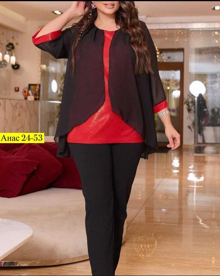 нарядный брючный костюм,костюм брючный с шифоновой накидкой,костюм женский брючный,женские костюмы,костюм вечерний больших размеров