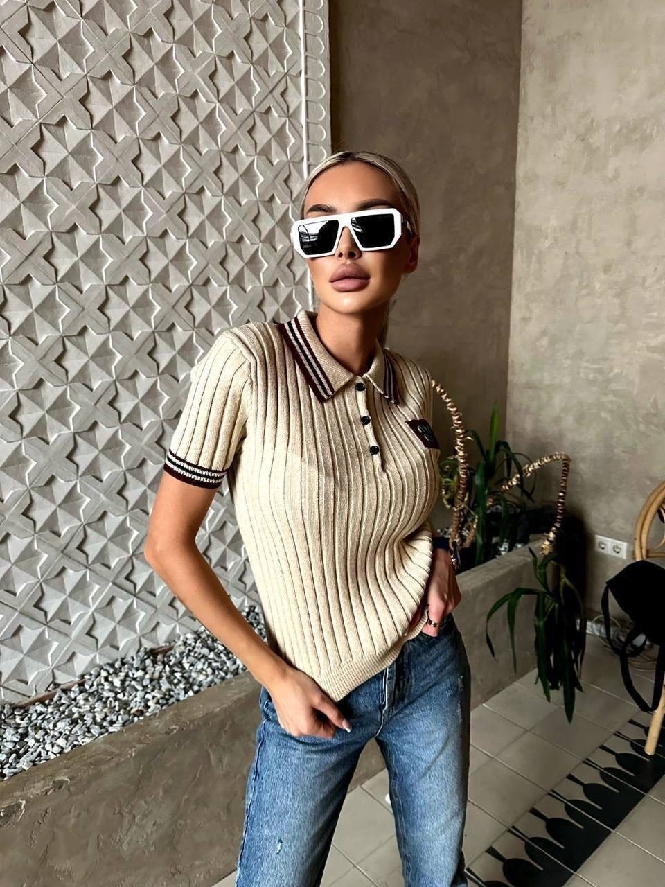 кофта женская,кофта поло,поло вязаное,вязаные джемпера,вязаная футболка поло женская