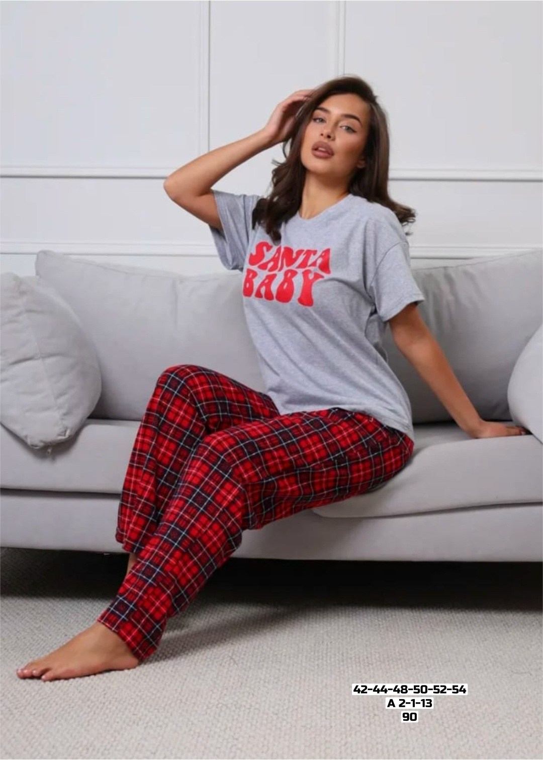 женская пижама с брюками,женская пижама,брюки в клетку женские,пижамные брюки в клетку,пижама с брюками