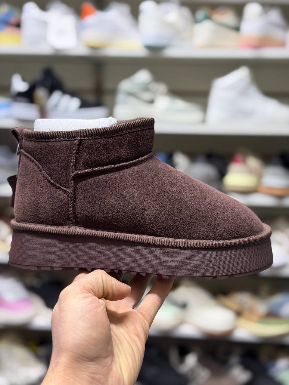 ,угги женские,угги ugg женские,зимняя ,угги чёрные женские замша