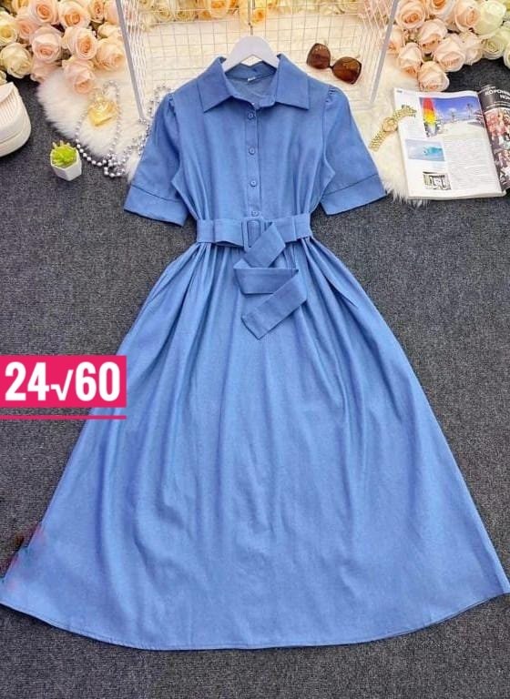 голубое платье,платье миди,фасон платьев,повседневное платье,платье женский летний