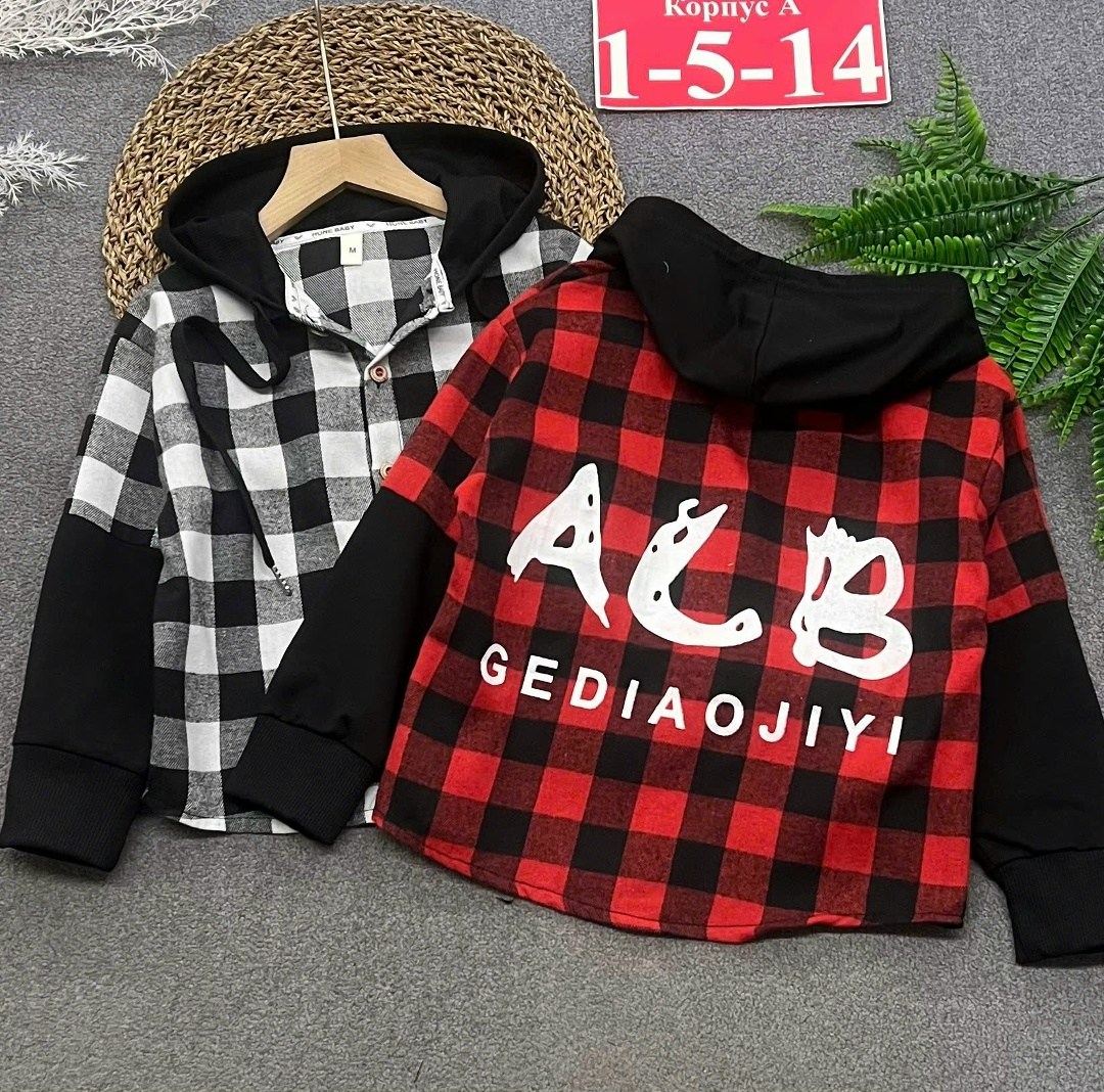 толстовка для мальчика,рубашка в клетку с капюшоном,рубашка с капюшоном,рубашка с капюшоном для мальчика,рубашка для мальчика