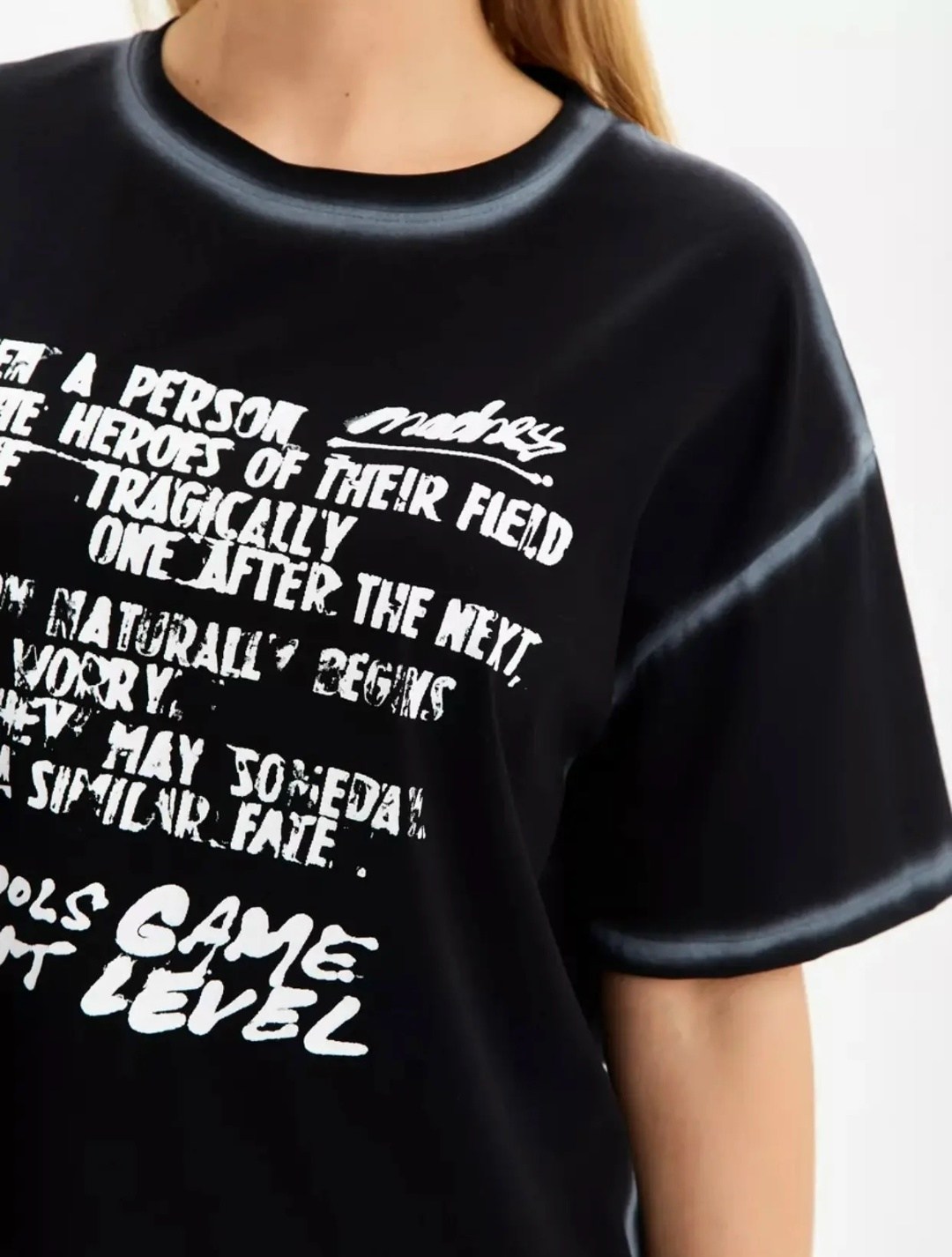 футболка женская оверсайз,футболка женская оверсайз с принтом,футболка оверсайз с принтами,женская футболка,yollochka футболка женская оверсайз черный