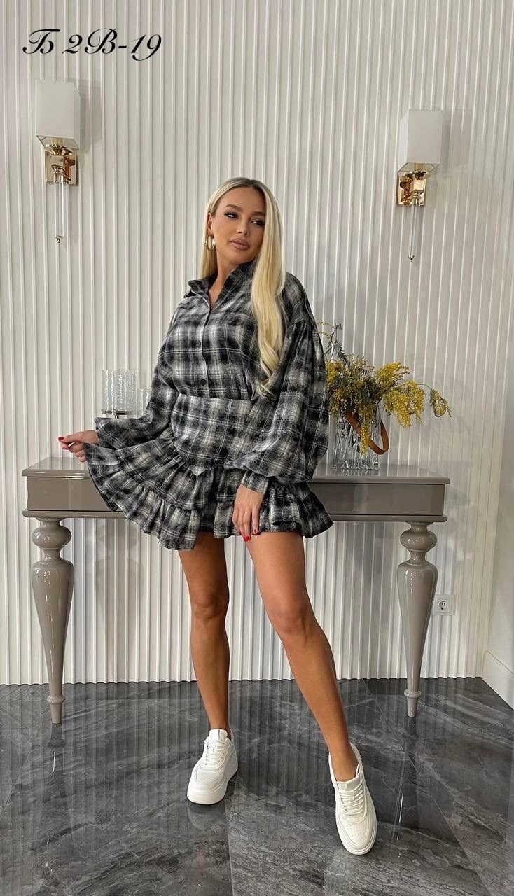 костюм офисный школьный с юбкой и рубашкой kassandra wear,костюм с юбкой и рубашкой,костюм с юбкой в клетку,костюм двойка юбка и рубашка в клетку kassandra wear,костюм в клетку