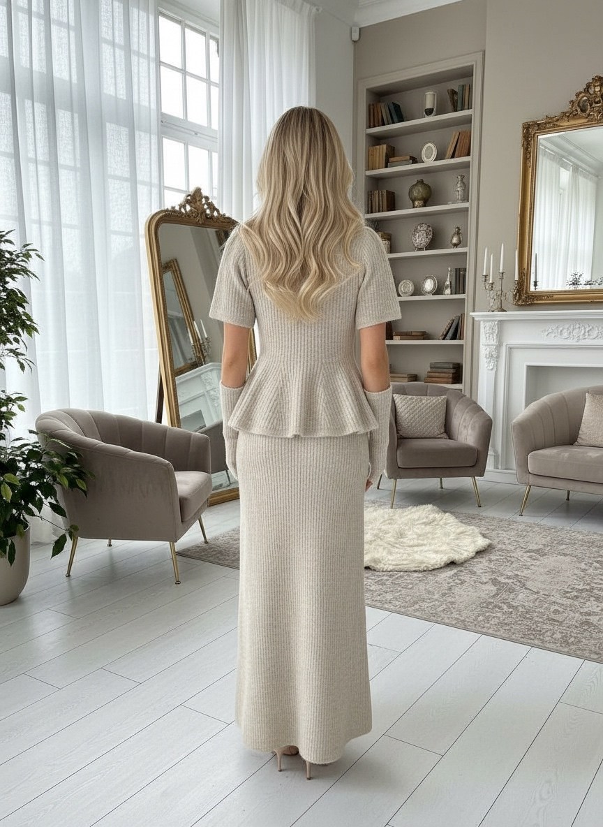 костюм с юбкой,вязаный костюм с юбкой,костюм женский с юбкой,костюм бежевый,трикотажный костюм с юбкой