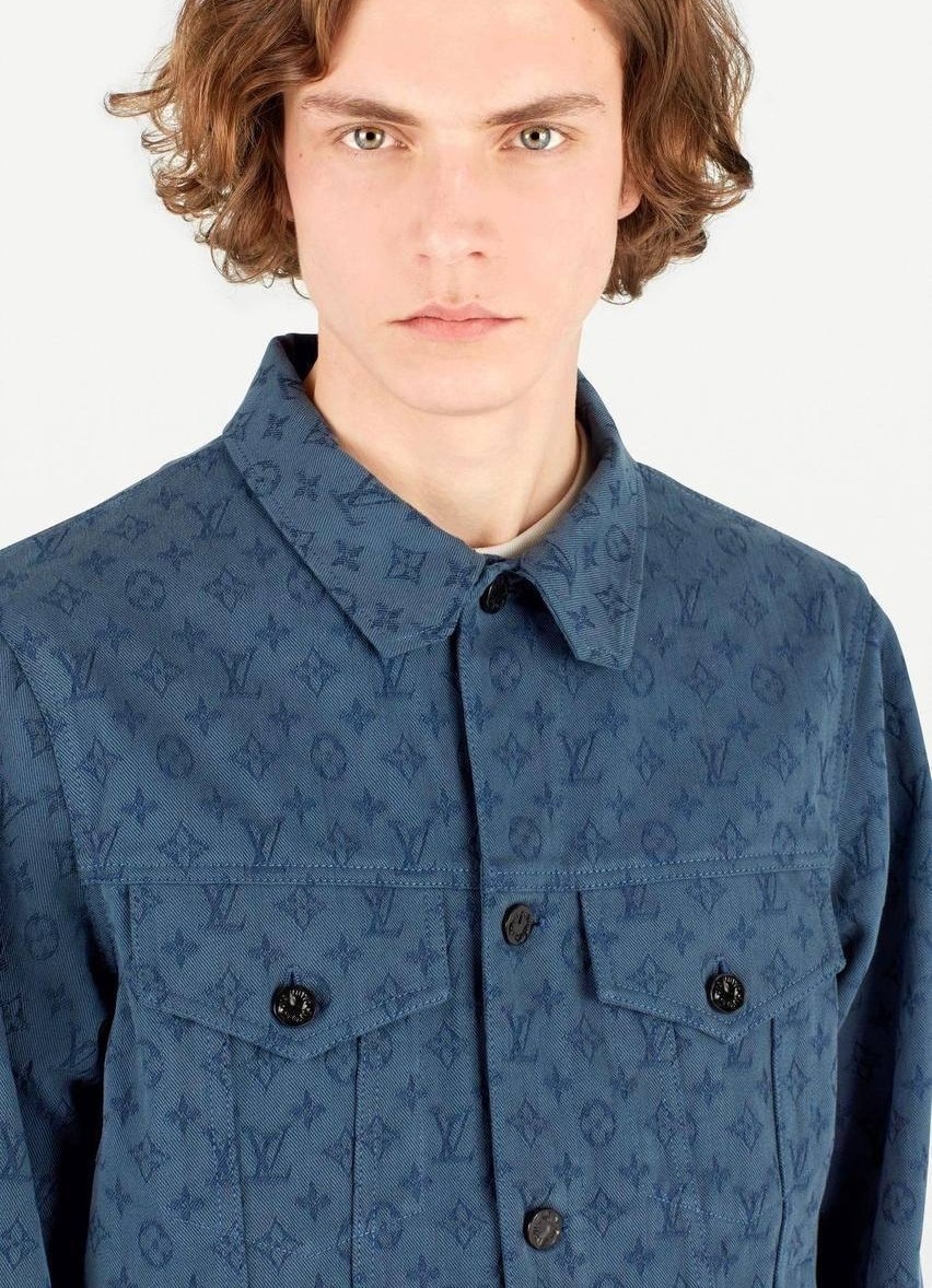 джинсовка луи виттон,louis vuitton monogram denim jacket,куртка джинсовая louis vuitton,джинсовые куртки,мужская джинсовая куртка louis vuitton