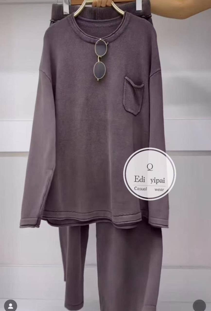 женский спортивный костюм из свитшота и брюк с широкими штанинами,повседневный костюм,костюм трикотажный,спортивные костюмы,спортивные костюмы оверсайз