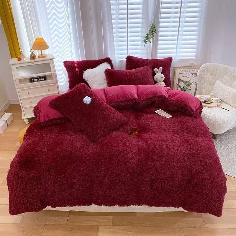 плюшевое одеяло,комплект постельное бельё,постельное белье пушистое,плюшевое постельное белье,пододеяльник пушистый