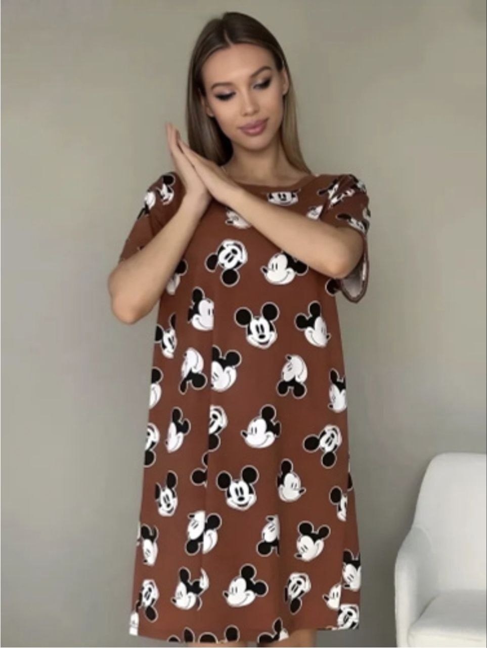 женская домашняя туника,женское платье с принтом,домашняя туника,платье домашнее,туника стильная