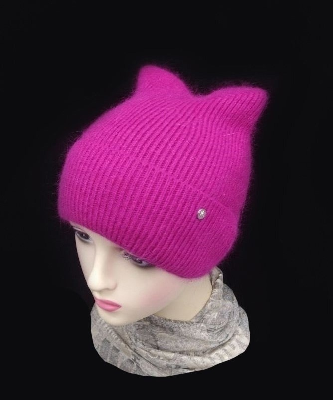 шапка с кошачьими ушками,шапка-кошка с ушками,женские шапки с ушками,шапка с кошачьими ушками вязаная,шапка с ушками-кошка вязаная