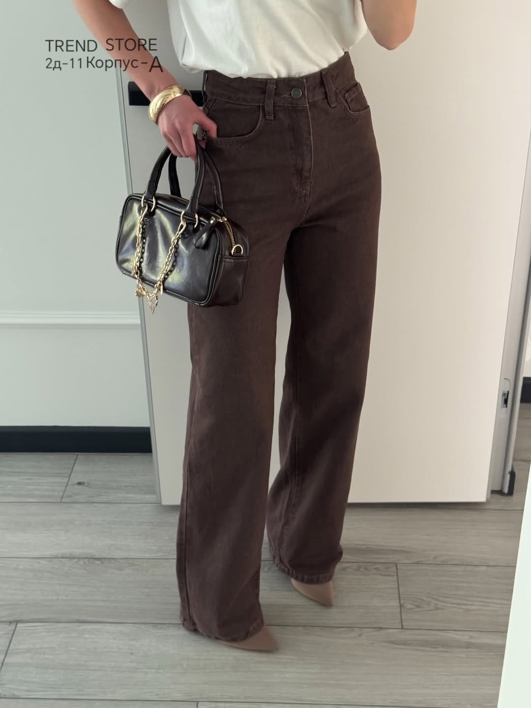 джинсы коричневые широкие с высокой посадкой y2k багги emporiov,стильные джинсы,коричневые джинсы,мира мода