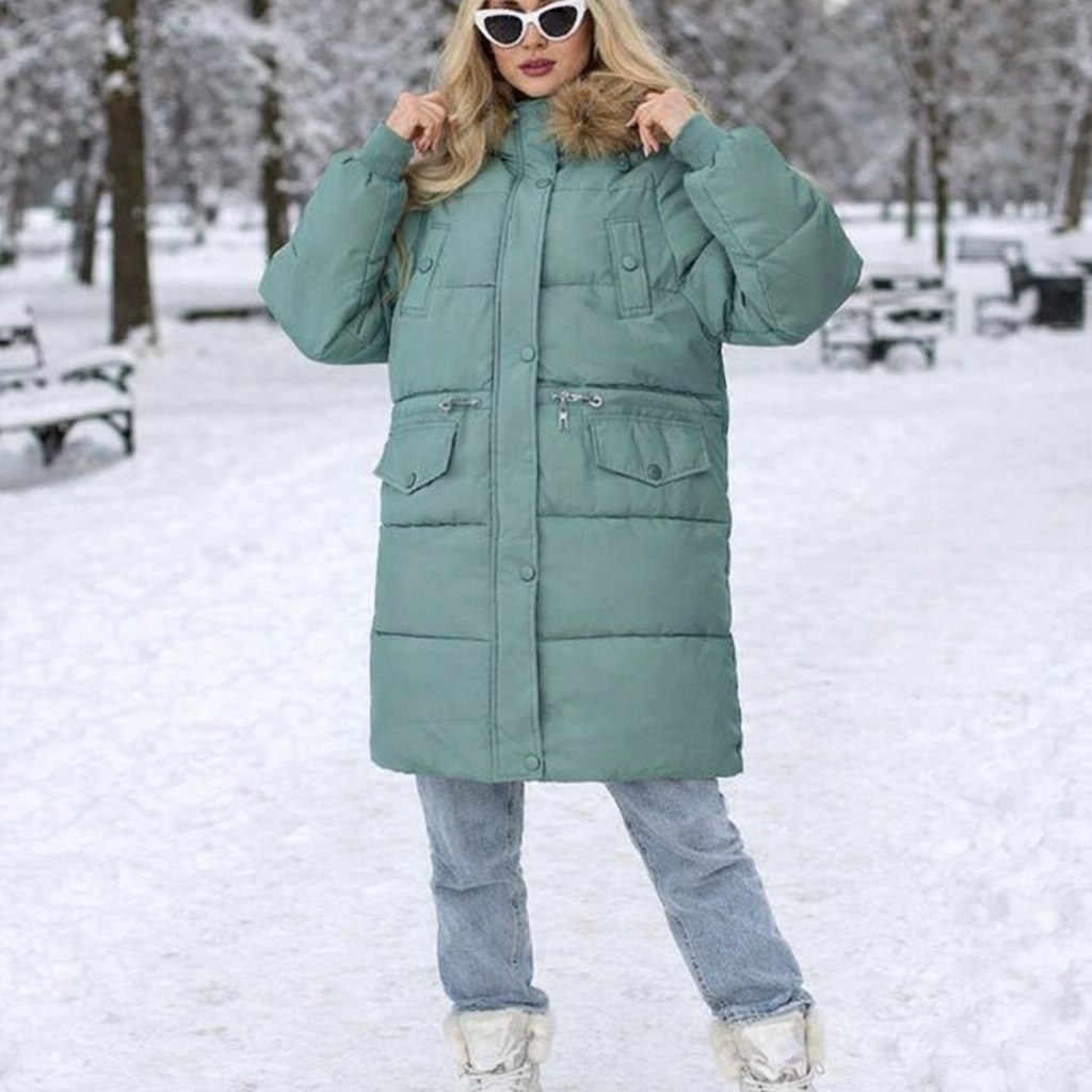 пуховик зимний длинный с капюшоном bright*life,женская зимняя куртка,зимняя куртка и пуховик,женская куртка зима,зимняя куртка