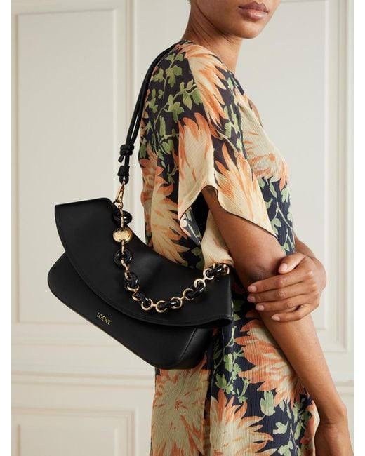 сумка женская loewe цепь комбинированная loewe 506104765,сумка,loewe сумка,сумка женская,женская сумочка