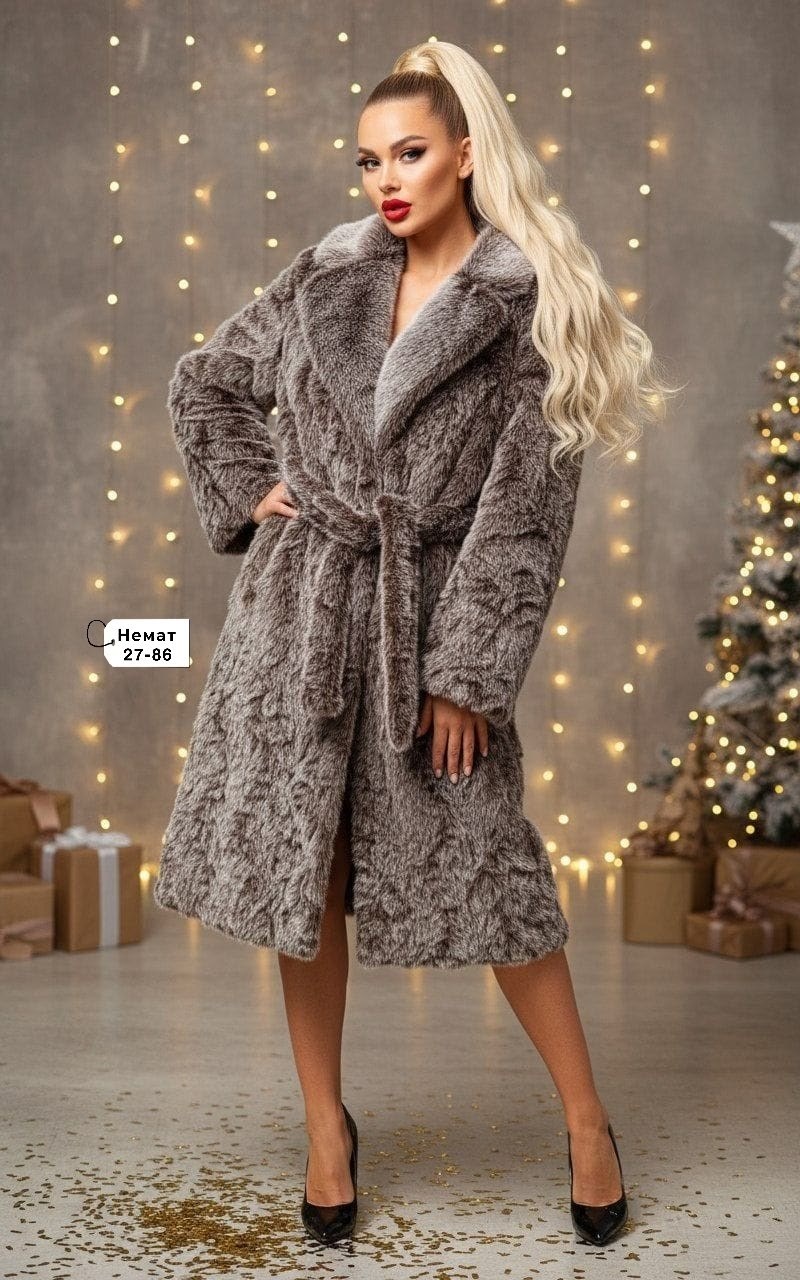 шуба искусственная чернобурка almita 277890340,женская шуба,шуба из каракуля,эко шуба,шуба