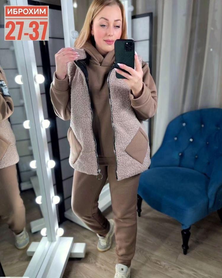 костюм женский тройка,костюм на флисе,костюм тройка,cпортивный костюм женский теплый,костюм теплый