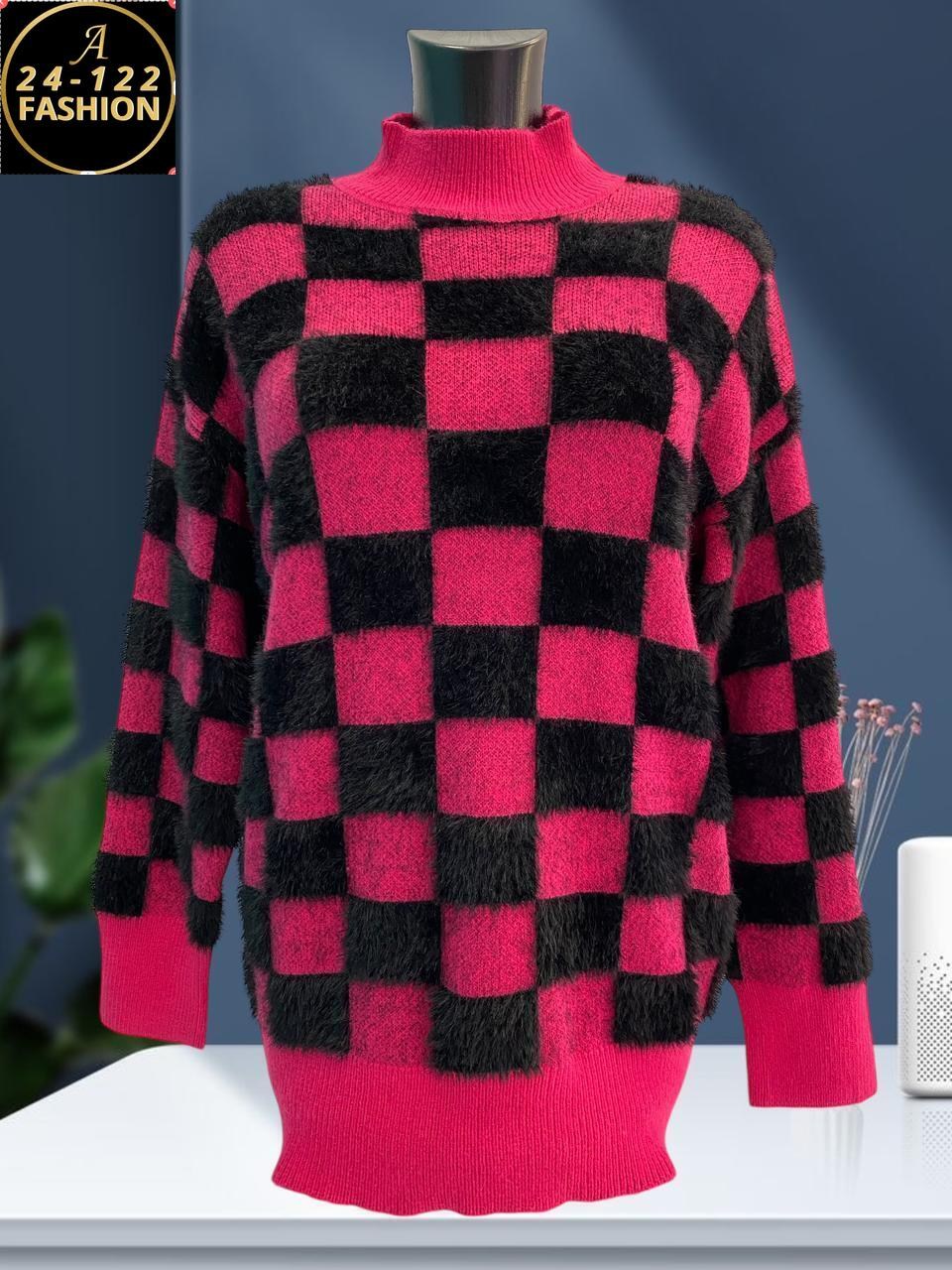 свитера женские,свитер модный,женская кофта,свитер в клетку,стильный свитер