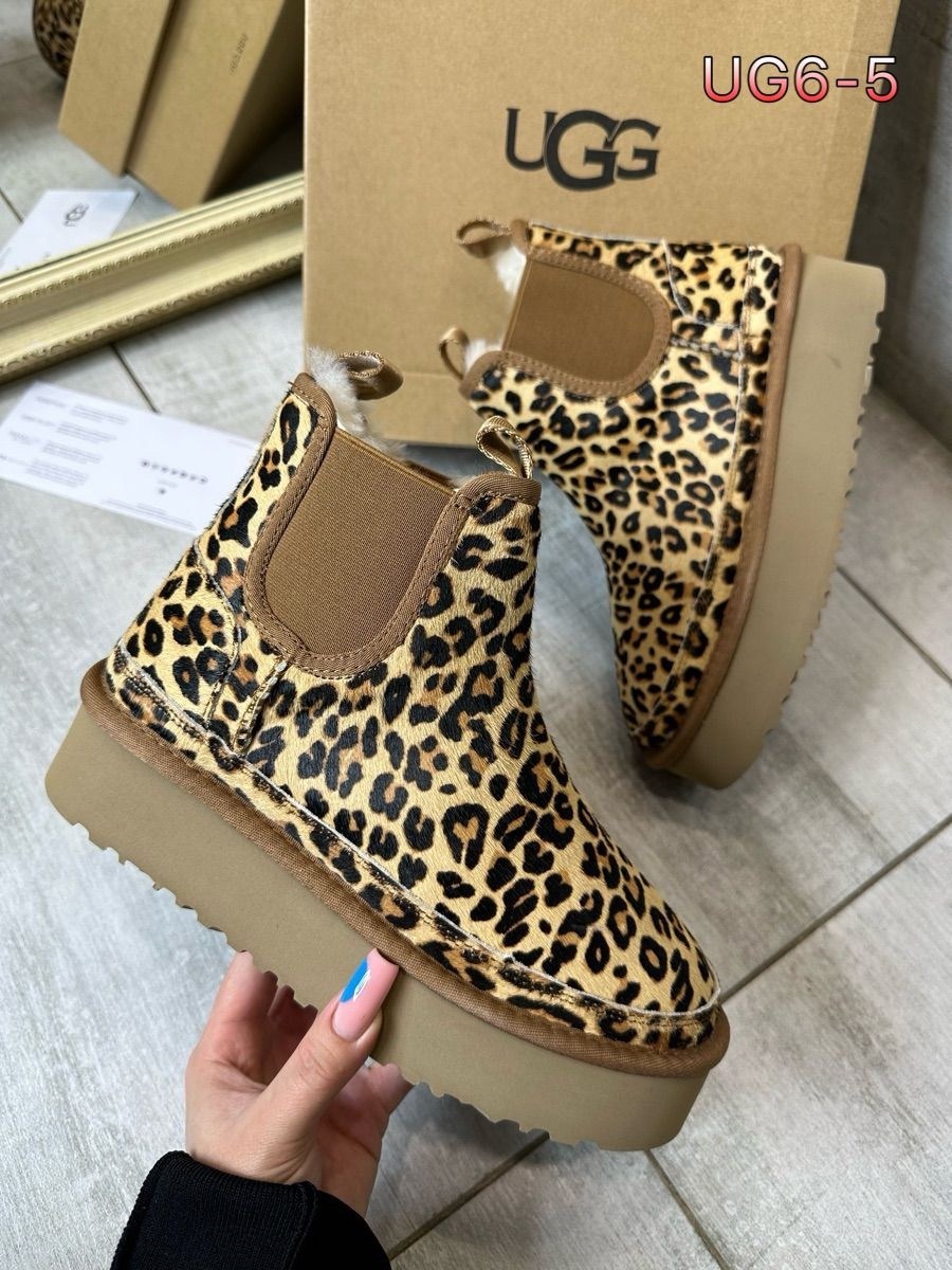 ugg женские угги леопардовые на платформе,угги женские,угги ugg с натуральным мехом premium shoes цвет леопардовый,леопардовые угги,женские зимние угги с леопардовым принтом